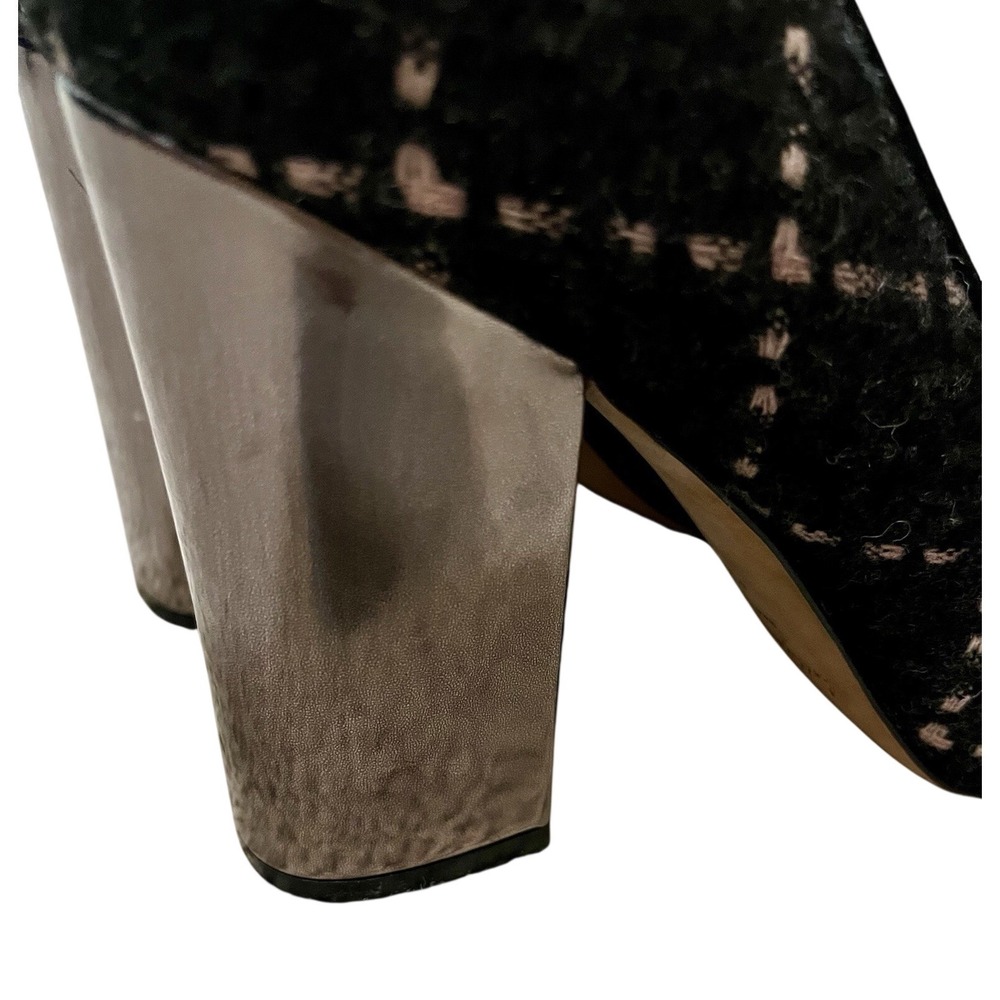 Bettye Muller Tweed Loafer Pumps 8.5M Block Heel Old Money Quiet Luxury Preppy - Picture 9 of 9